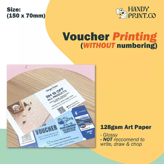 Voucher Print (128gsm Art Paper)