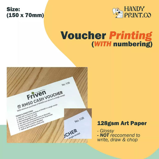Voucher Print (128gsm Art Paper)