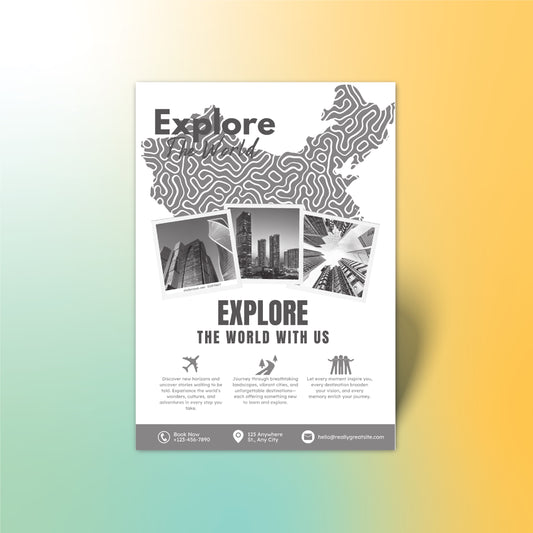 Flyer print (Black & White print)