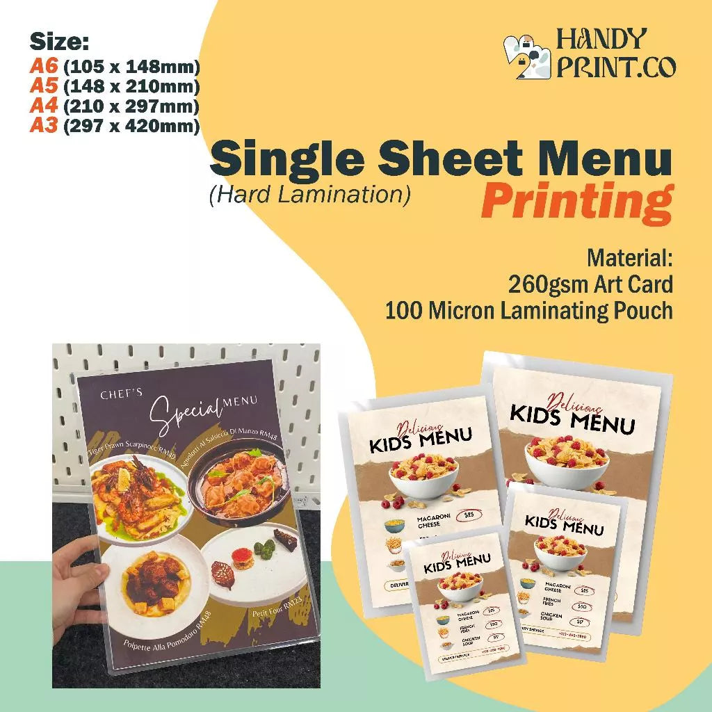 Hard Laminate (Printing + Laminate)