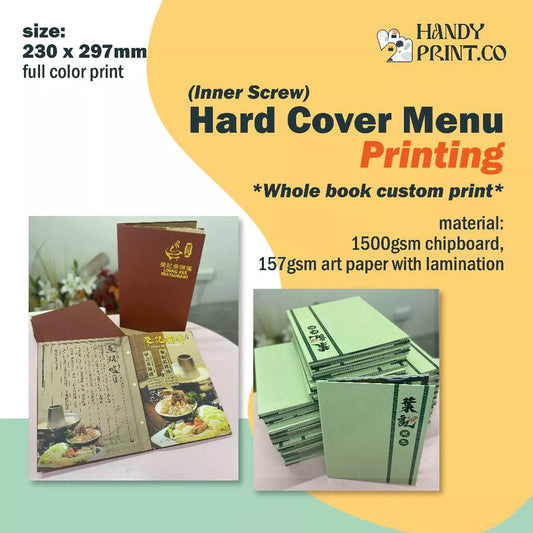Inner Screw Hard Cover Menu