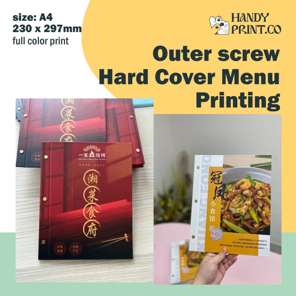 Outer Screw Hard Cover Menu